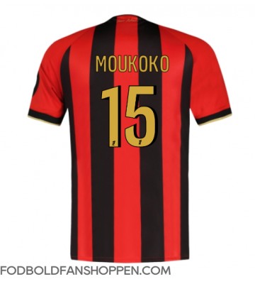 OGC Nice Youssoufa Moukoko #15 Hjemmebanetrøje 2024-25 Kortærmet
